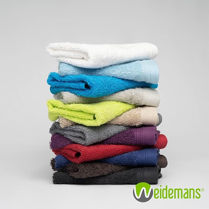 100% Cotton Washcloths Set 13” x 13” | Burgundy Towels | Set of 6 Ultra Soft and Highly Absorbent Washcloths Sets for Bathroom, Gym, Hotel, Spa | Machine Washable Face Towel