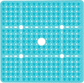 Large Clear Green Square Shower Mat Non Slip 27 x 27 Inches, Square Bath Tub Mat for Inside Shower Bathroom Floor, Shower Stall Mats with Big Suction Cup Drain Hole, Easy Washable, BPA-Free