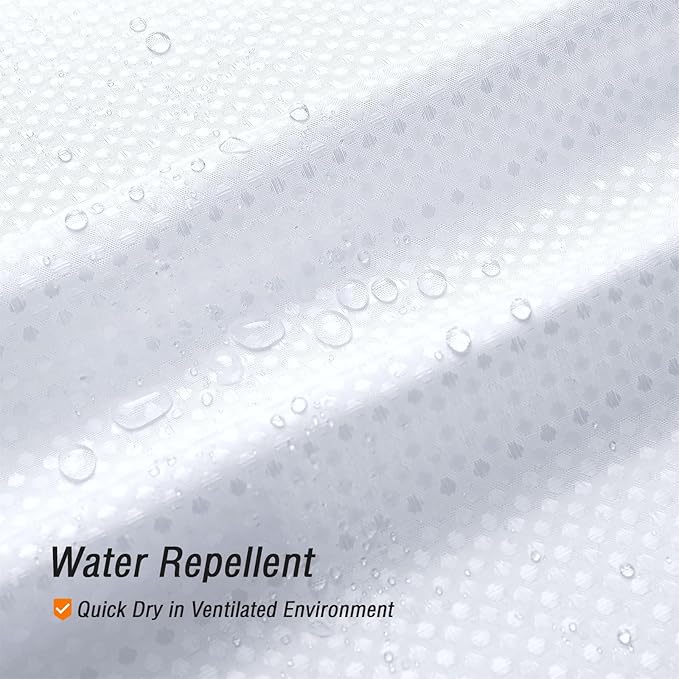 Gibelle Small Stall Shower Curtain 36 x 72, Narrow Half Waffle Weave Textured Fabric Shower Curtain for Bathroom, Water Repellent, Machine Washable, White