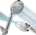 Filtered Shower Head with Handheld, adjustable water flow size, Multi-Mode Ion Drops Shower Head, equipped with 60 inch stainless steel hose and adjustable bracket