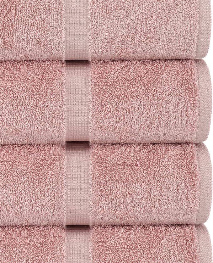 Chakir Turkish Linens Luxury Spa and Hotel Quality Premium Turkish Cotton 6-Piece Towel Set (2 x Bath Towels, 2 x Hand Towels, 2 x Washcloths)