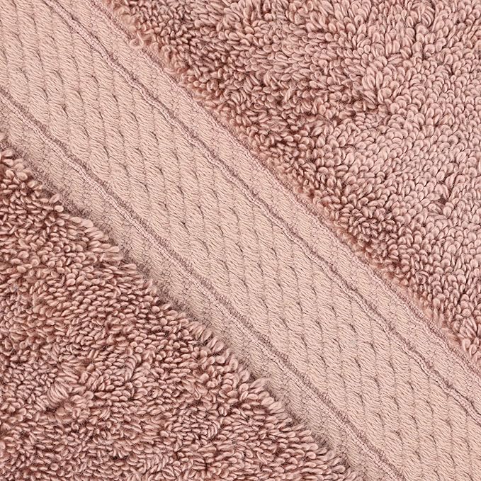 BLUENILEMILLS Madison Egyptian Cotton Hand Towels, Towel Set for Bathroom, Shower, Spa, Hotel, Plush, 800 GSM, Gym, Highly Absorbent and Ultra-Soft Towels, Bath Essentials, Set of 4, Muted Mauve