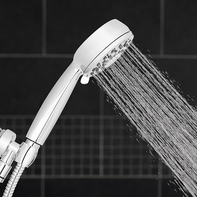 Waterpik High Pressure Hand Held Shower Head With Hose, PowerPulse Massage 7-Mode, Chrome XPB-763ME