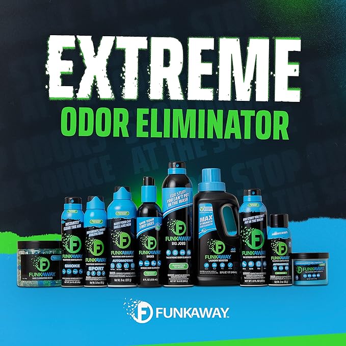 FunkAway Supercharged Odor Absorbing Beads, 12 oz., Eliminate Smoke, Pet and Bathroom Odors for Long-Lasting Results (Pack of 2)