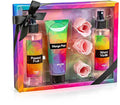 Fine Fragrance Body Mist & Body Splash Gift Set – Luxury Self-Care Combo for Women and Girls (Passion Fruit, Warm Vanilla, Mango Pear, Rose Soap)
