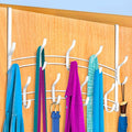 LYNK Professional® Home™ Over Door Hooks Rack - 18 Hook Over Door Hanger - Over Door Towel Rack - Hanging Towels or Clothes - Bathroom, Bedroom or Laundry Room - Lifetime Ltd. Warranty - White