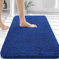 OLANLY Bathroom Rugs 36x24, Extra Soft Absorbent Chenille Bath Rugs, Rubber Backing Quick Dry, Machine Washable Bath Mats for Bathroom Floor, Tub and Shower, Home Decor Accessories, Royal Blue