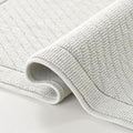 Arkwright 100% Cotton Bathroom Rug - High Absorbent Stylish Textured Woven Design Bath Mat, Slip Resistant Backing for Shower and Bathtub Floor, 24x36 in - Grey