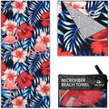 Quick Dry Towel Extra Large 78x35 Inch - Microfiber Beach Towel - Perfect for Beach, Travel, Swimming, Pool, Yoga, Hiking, Camping - Lightweight, Fast Drying, Compact for Adults (Flamingo)
