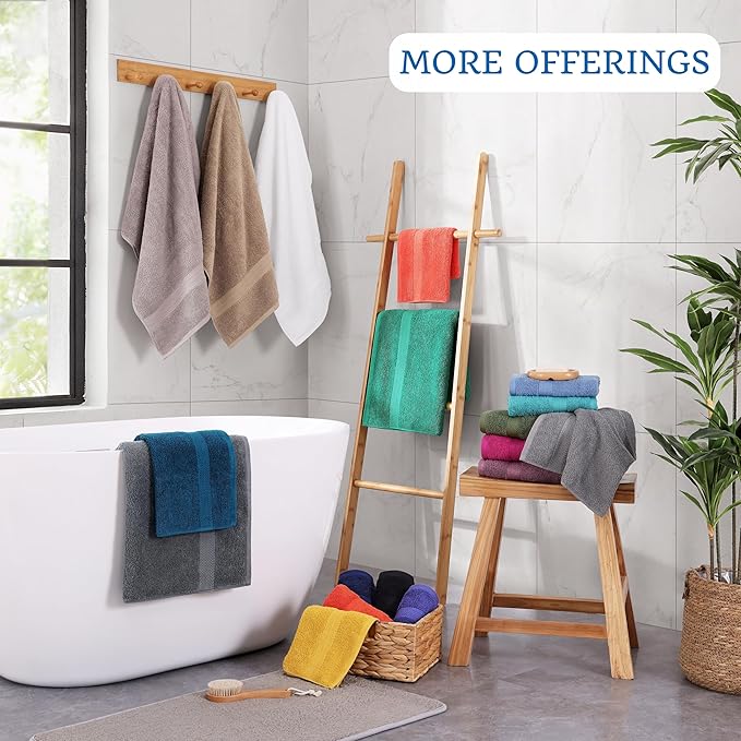 Lane Linen 100% Cotton 4 Pack Bath Sheets (35"x66") - Ring Spun, Extra Large Towel Sets - Quick Drying, Soft, Low lint & Highly Absorbent - Premium Quality Oversized Daily Use Bathroom Towels - White