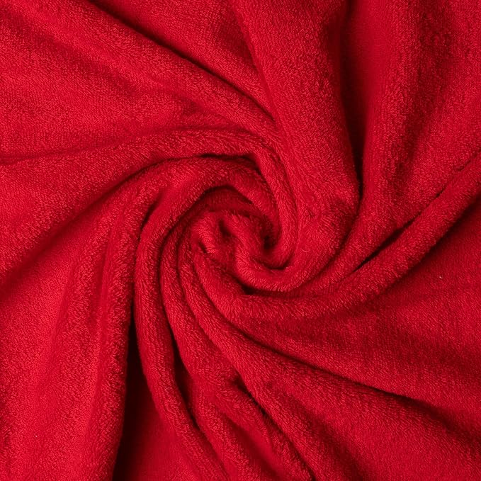 Melissa Linen, Fingertip Towels 4 Pack, 100% Turkish Cotton, Small Hand Towels for Body and Face, 12 x 18 in, Soft and Absorbent, Quick Dry, (Red Fingertip Hand Towels)