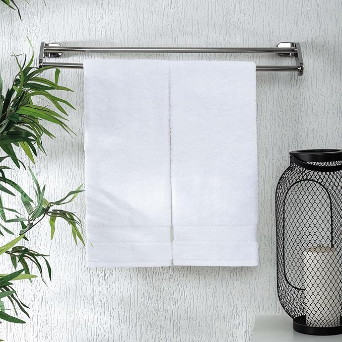 Monogrammed Hand Towels for Bathroom Makeup, Personalized Turkish Cotton Towel with Embroidery, Gift for Weddings, Housewarming, Anniversaries, and Bridal Showers, Set of 2 (Purple, Initial B)