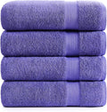 LANE LINEN Bath Towels Set of 4 (28"x54") - 100% Ring Spun Cotton Bathroom Towel Set - Durable, Quick Dry, Soft & Highly Absorbent Large Bath Towels - Holds Well After Multiple Washes - Blue Irish