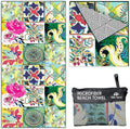 Quick Dry Towel Extra Large Waffle 78x35 Inch - Microfiber Beach Towel - Perfect for Beach, Travel, Swimming, Pool, Yoga, Hiking, Camping - Lightweight, Fast Drying, Compact for Adults (Blossom)